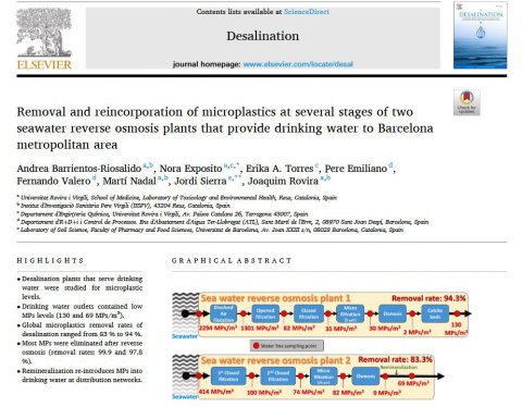 Las plantas de tratamiento de agua eliminan la mayoría de los microplásticos, pero algunos procesos pueden reintroducirlos.
